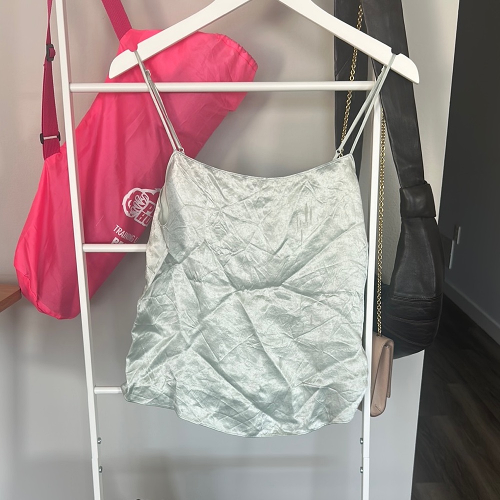 Aritzia Silvery Gray Camisole Top